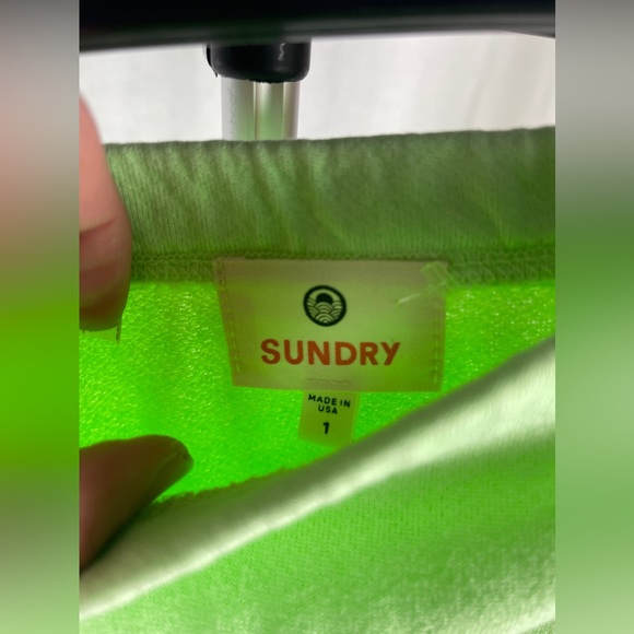 Sundry Womens Ruched Mini Green Pencil Skirt Size 1 (XS) NWT - Picture 7 of 12